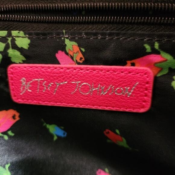 Betsey Johnson‎ Anaya Crossbody with Scarf Hot Pink - Picture 9 of 9